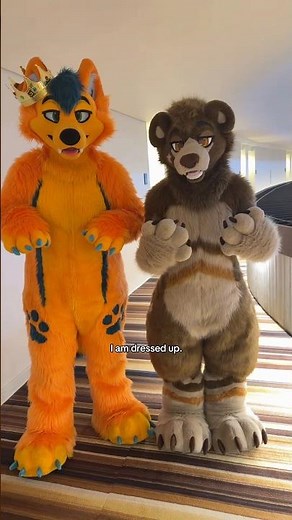 dressing up as cute fluffy animals 🐻🐶 #furry