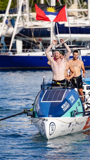 World’s Toughest Row | Arrival video💥 Overall WINNERS 🏆 Team @44west.ch 🇨🇭 Julian, Luca, Lorenzo & Matthias representing Switzerland. 🏁31 days, 8 hrs and 8 min... | Instagram