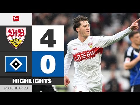 Stuttgart Defends UCL Spot! | VFB STUTTGART - HAMBURGER SV | Highlights | Matchday 29 – Bundesliga