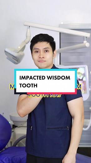 Impacted wisdom tooth #docezzy #EduWow #LearnItOnTikTok