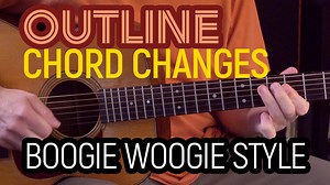 Hear the chord changes when playing a solo Boogie Woogie style lead (by yourself) - #guitarlessons | ActiveMelody Guitar Lessons