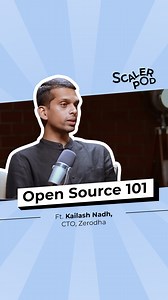 1.2K views · 3 comments | Have you always wanted to contribute to the development of open-source software but struggled to start? Kailash Nadh, CTO at India’s biggest broker, Zerodha, explains how to get started and how it can do wonders for your career. #SCALER #ScalerPod #opensource . . . . . . [SCALER, Scaler Pod, Zerodha, CTO, Tech Podcast, Open Source, Software Development], Engineering | SCALER | Facebook