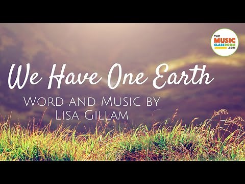 Earth Day Song for Kids with Lyric Captions: We Have One Earth