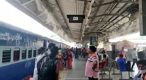 364K views · 9.8K reactions | Mist Cooling System installed to provide relief to passengers in Odisha. To help passengers beat the gruelling summer heat, Sambalpur Junction Railway Station, ECoR has set up a 'Mist cooling system', providing comfort to the passengers waiting at the platform. #IndianRailways #PassengerAmenities #MistCoolingSystem #IndianSummer | Ministry of Railways, Government of India | Facebook