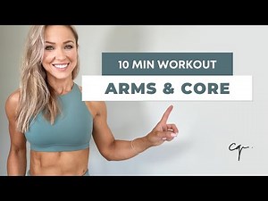 10 MIN ARMS AND CORE WORKOUT | Follow Along No Equipment