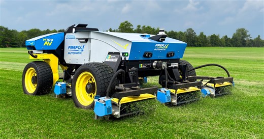 Autonomous mega-mower rips through 19 football fields on a charge