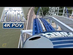 Millennium Force (4K Front Seat POV)- Cedar Point, Sandusky, OH