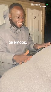 Watch this man's childlike wonder seeing snow for the very first time. 🥹 #humankind | Humankind