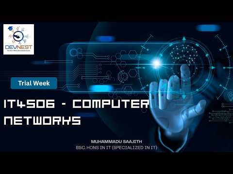 BIT / UCSC / Sem 4 – IT4506 Computer Networks Trial Week (Tamil) | DevNest Institute