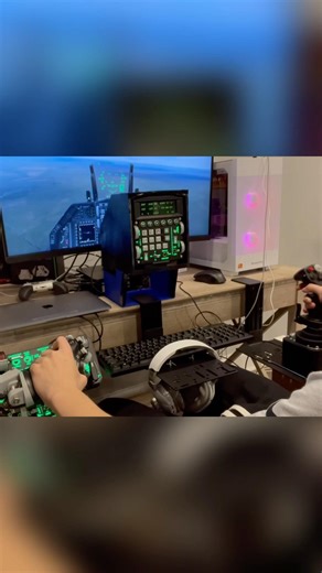 F-16 simulator setup #dcs #simulator #jet #game #foryou #aviation ‪@WINCTRL‬