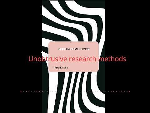 Unobtrusive Research Methods