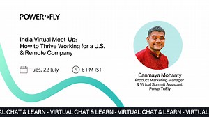India Virtual Meet-Up: How to Thrive Working for a U.S. & Remote Company