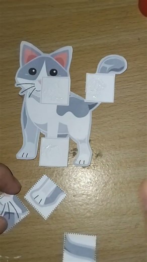 DIY Papercraft Cat🐱#shorts #ytshorts #cat #papercraft #papercreations #diycrafts #animals #cute