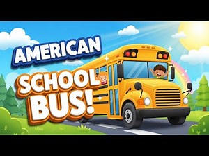 American School Bus Adventure | Street Cartoon for Kids | KIDZHUB”