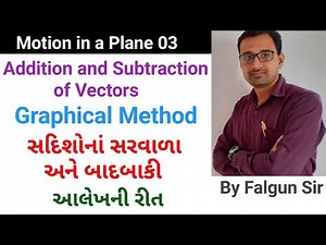 Addition and Subtraction of Vectors Graphical Method in Gujarati | Class 11 | Physics | Chapter 4