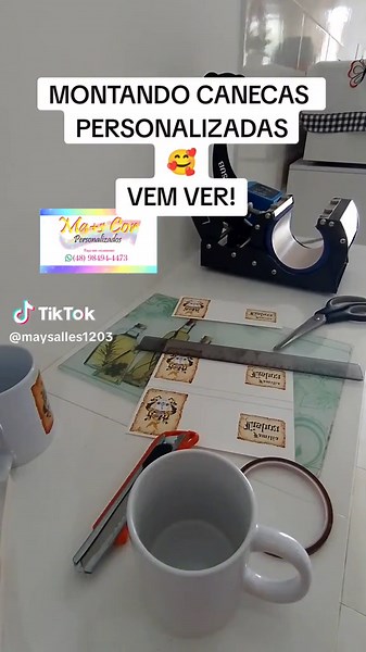 Montando Canecas Personalizadas: Passo a Passo