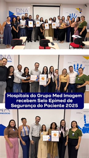 Med Imagem on Instagram: "Hospitais do Grupo Med Imagem recebem o Selo Epimed de Segurança do Paciente 2025. O Hospital Santa Maria, a Maternidade Med Imagem e o Prontomed Adulto e Infantil, foram reconhecidos pela excelência em boas práticas voltadas à segurança do paciente. 🏥🏅 A certificação, concedida pela Epimed Solutions em parceria com o IBSP, valida um compromisso diário com a vida, baseado em transparência, aprendizagem contínua e responsabilidade compartilhada. Cada processo aprimorad