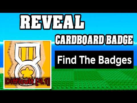 Reveal CARDBOARD BADGE in Find The Badges Walkthrough 🏅 -Roblox-