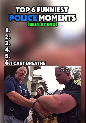 Top 6 funniest cop moments #funny #cops #ragebaiter | funniest cop moments