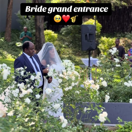 A beautiful bride wedding grand entrance🥹❤️🎷 #saxophone #wedding #bride #groom #God