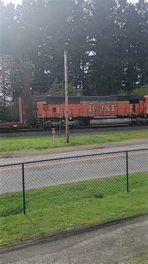 Bnsf Es44 and 70 mac lead freight train.
