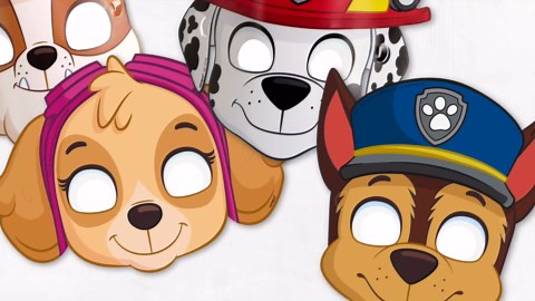 Paw Patrol Birthday Decorations Party Supplies for 16 Guests - Complete Officially Licensed Kit with Plates Napkins Banner and Masks Party Favors Set for Kids