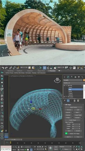 How to Model This Parametric Structure in 3ds Max