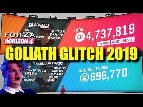 **GOLIATH GLITCH 2019** Money and XP glitch Forza Horizon 4