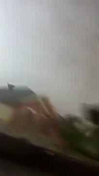 Oklahoma tornado filmed from inside a storm shelter