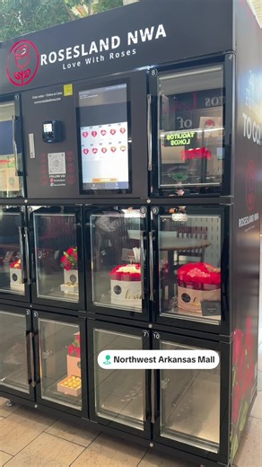 🌹 Flores disponibles en el Mall de Fayetteville Arkasas❤️🙂‍↔️✨ #springdalearkansas #rogersarkansas #nwa #fayettevillearkansas #flowervendingmachine @Raul González @Eve Trujillo