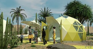 geoship's bioceramic domes for the homeless are designed to last for 500 years