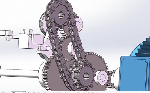 solidworks链轮终于装配上了