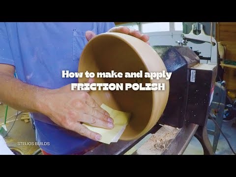 How to Make and Apply your own Friction Polish Woodturning Oak Bowl DIY