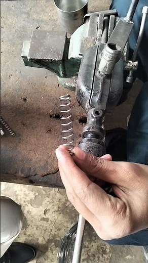 Hand Drill Machine Spring Making | Manual Compression Spring #springmaking #automobile #compressions