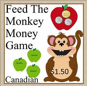 Feed the Monkey Money Game – Practice Counting Canadian Coins