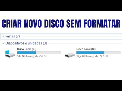 How to create a Local Disk D without formatting your PC