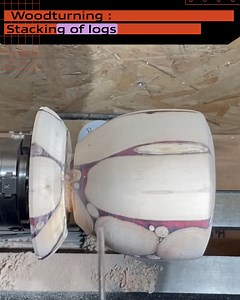 The Magic Behind Log Stacking by Woodturning | Genius Inventions