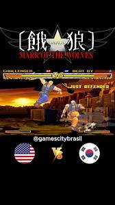 1.5K views · 15 reactions | Casuais EUA x Coreia - BlueJagged Vs Stradivari [02] #reelsfacebook #garou #retrogaming #fightinggames | Gamescity Brasil | Facebook
