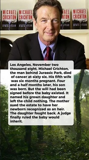 Michael Crichton Died Before His Son Was Born—The