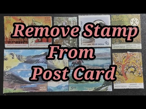 How To Remove Stamp From Post Card/ Stamp Collection