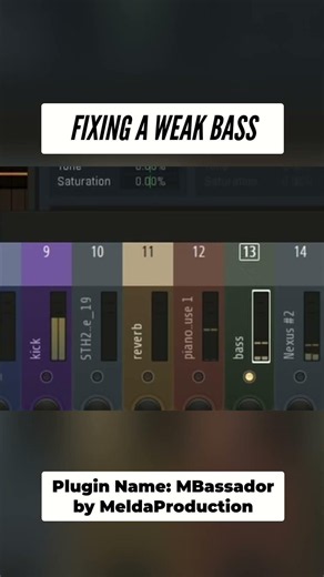 How to make a weak bass sound full