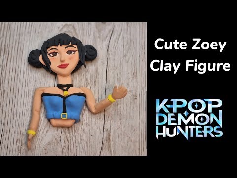 How to Make Zoey from K-Pop Demon Hunters | Easy Clay Bust Tutorial