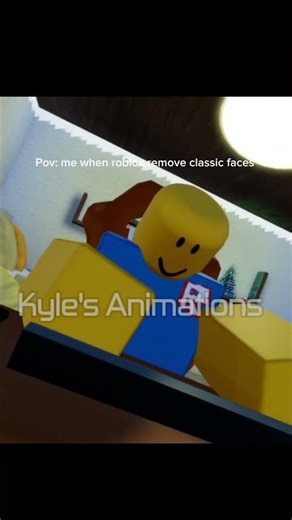 #roblox pov: me when roblox remove classic faces