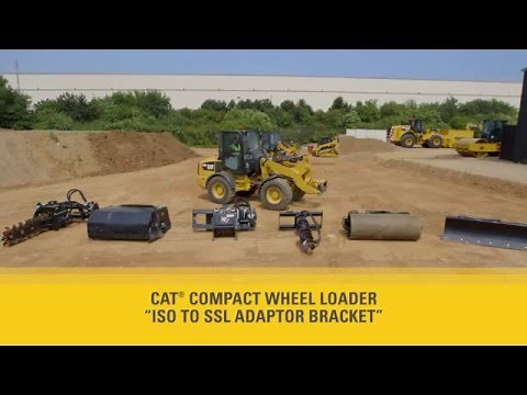 Cat® Compact Wheel Loader ISO to SSL Adaptor Bracket Demonstration
