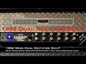 * Mesa Shootout - UPDATED! * 1992 Dual Rec Rev-F (MK-III) vs. 2025 90's Dual Rectifier Reissue