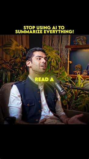 Stop Using AI to Summarize Everything! 🛑📚 #shorts