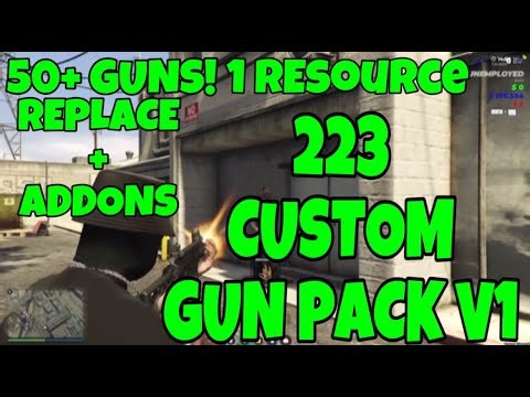 223 GUN PACK V1 | 50+ OPTIMIZED GUN MODELS | FIVEM WEAPON PACK ESX QBCORE STANDALONE