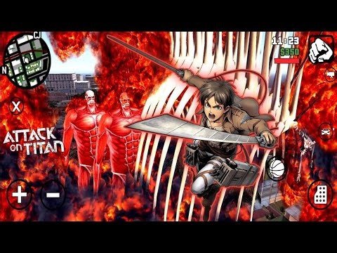 ATTACK ON TITAN MOD GTA SA ANDROID
