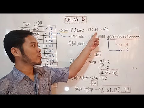 Cara Subnetting KELAS B (lanjutan) || CIDR || eduvlog