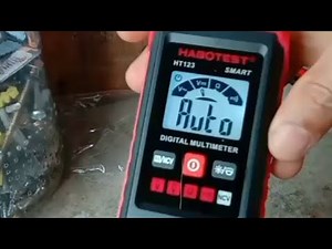 Paano gamitin ang Habotest Digital multi-tester with Non contact Voltage Detector AC or DC voltage